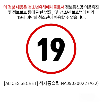 [ALICES SECRET] 섹시롱슬립 NA09020022 (A22)