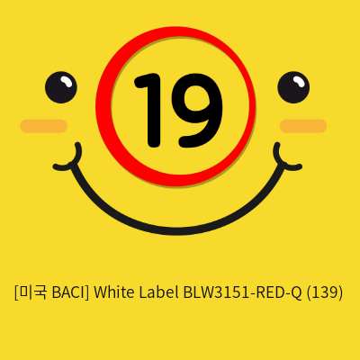 [미국 BACI] White Label BLW3151-RED-Q (139)